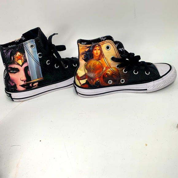 Converse DC Comics x Chuck Taylor All Star High tops 'Wonder Woman' youth 13 - Picture 2 of 10